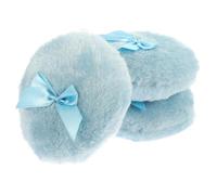 CLISPEED 3 Piezas de Borla de Polvo para Ñiño Tacto Delicado, Material de Felpa y Cinta de Seda, Adecuado para Aplicar Polvos en Salón o Cesta de Baño