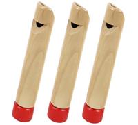CLISPEED 3 Piezas de Silbatos de Madera, Tamaño Pequeño, Superficie Lisa sin Rebabas, Juguetes Educativos Didácticos para Desarrollo Auditivo y Juegos Infantiles
