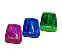 CLISPEED 3 piezas Sacapuntas Manual Metálico Colores Verde Azul Afilado para Lápices y Crayones Portátil para Artistas Estudiantes y Oficina Diseño Seguro y Ergonómico