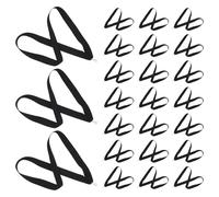 CLISPEED 30 Cintas para Medallas Deportivas con Clip a Presión, Cordones para Credenciales de Visitante, Color Negro, Tamaño Estándar para Eventos Deportivos, Competencias y Actividades