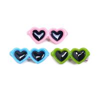 CLISPEED 30 Pinzas Pelo de Perro Forma de Corazón en Colores Variados, Accesorio Pelo de Mascotas y Cómodo para Fiestas, Disfraces y Uso Diario Color Color Aleatorio Varios Estilos
