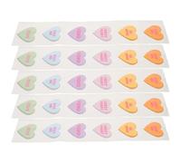 CLISPEED 30 Vendajes Adhesivos Impermeables en Forma de Corazón, Flexibles de Tela para Cuidado de Piel Sensible, Parche Portátil y Adhesivo para Primeros Auxilios y Uso en Exteriores,