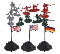CLISPEED 300 Piezas Soldaditos de Juguete de Plástico para Mesa de Arena Modelos Militares Modernos Miniatura para Proyectos de Paisajes DIY