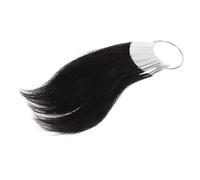 CLISPEED 30piezas Anillos Muestras Cabello Humano Para Prueba Color Natural Grados Mechones Teñibles Reutilizables Peluquería Salón Profesional