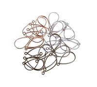 CLISPEED 30piezas Colgantes Huecos De Aleación Para Joyería Diy Marco Forma De Color Bronce Antiguo Plata y Accesorios Para Manualidades Con Resina Uv