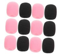 CLISPEED 30piezas Funda de Espuma para Micrófono de Solapa Protector Antiviento de Espuma para Conferencias Presentaciones Escenario Oratoria