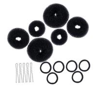CLISPEED 3juegos Conjunto De Peinado Molde Para Moño y Gomas Elásticas Cabello Incluye Coletero y Pinzas Forma Para Hacer Moños El Cabello Para Peinados Caseros