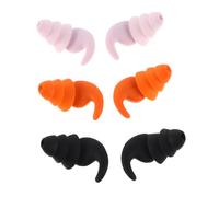 CLISPEED 3pares Tapones De Silicona Para Nadar y Dormir Impermeables y Ligeros Reducción De Ruido Para Deportes Acuáticos y Uso Diario Piscina