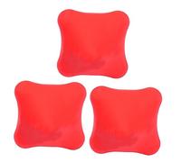 CLISPEED 3Pcs Bola De Rodillo De Masaje Rodillo De Ejercicio Juguetes De Descompresión Masaje Puntiagudo Rodillo De Masaje De Maní Juguetes De Almohada De Mano Rodillo De Yoga Rojo Pelotas