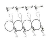 CLISPEED 4 juegos Cuerda Colgante para Cuadros de Alta Resistencia con Gancho Kit para Marco de Fotos y Decoración de Pared para Hogar Oficina y Escuela Instalación y Uso