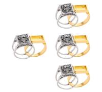 CLISPEED 4 Piezas Anillo de Vintage con Compartimento Anillo de Almacenamiento para Joyería Diseño y para y