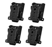 CLISPEED 4 Piezas Bisagras Metálicas Autoblocantes Negras para Patas Plegables de Muebles Soporte Resistente para Escritorio Cama y Gabinete Instalación Fácil y