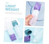 CLISPEED 4 piezas Botellas Aplicadoras para Teñir Cabello con Peine Integrado Secado Seco y Fácil Manejo de Colores para Peluquería y Cuidado Casa