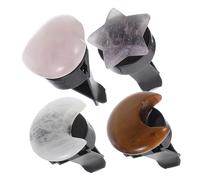 CLISPEED 4 piezas Clips de Ventilación de Piedras de Cristal para Automóviles de Luna Corazón y Estrella Difusores de Aceite Esencial Accesorios para Decoración de Color Color Aleatorio