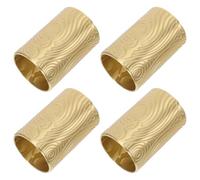 CLISPEED 4 Piezas Cubiertas Doradas para Tiradores de Cajones y Gabinetes de Aluminio Acabado Artesanal Suave, Accesorios Vintage para Renovar Muebles en Cocinas y Espacios Habitables