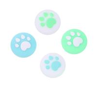 CLISPEED 4 piezas Cubiertas Protectores de Joystick de Silicona para Pulgar de Antideslizantes y Ligeras para Mejorar Agarre Controladores Switch Color Azul Verde