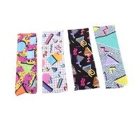CLISPEED 4 Piezas Diademas Deportivas Mujer Retro Boho Elásticas Transpirables Antideslizantes para Yoga Running Gimnasio Senderismo Actividades al Aire