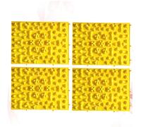 CLISPEED 4 Piezas Estera De Reflexología Estera De Masaje De Pies Holístico Estera De Reflejo De Los Pies Placa De Masaje De Pies Cojín De Masaje Tablero De Masaje Estera De Piso Estera De