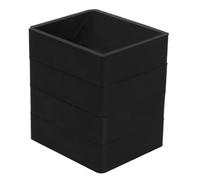 CLISPEED 4 Piezas Tapones de Rueda para Muebles Antideslizantes Copas de Goma para Ruedas de Sofá Cama y Silla Protectores de Suelo Negros Compatibles