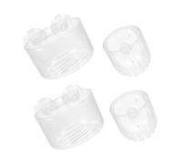 CLISPEED 4 Piezas Vasos de Alimentación Acrílicos para Acuarios Comedero Transparente para Peces y Camarones Diseño Práctico y Compacto para Tanques de Agua Dulce