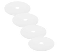 CLISPEED 4 Recambios De Varita para Escobilla De Baño Hojas Antiincrustantes De 3.14 X 3.14 X 0.07 Pulgadas Bloqueador De Olores para Limpieza WC Compatibles con Cepillo De Baño
