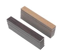 CLISPEED 40 Piezas Miniature Dollhouse Floorboards Realistic Wood Grain Strips Flooring For DIY Mini Models Crafting