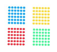 CLISPEED 400 Piezas Monedas de Aprendizaje para Fichas Plásticas Redondas Azul Verde Rojo Amarillo Herramienta para Matemáticas y Recompensas sin Bordes Afilados Duraderas y