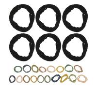 CLISPEED 4juegos Lazos Cabello Elásticos Color Pastel Gruesos sin Costuras Perfectos para Sujetar el Pelo Moños