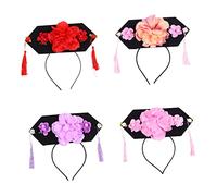 CLISPEED 4piezas Accesorios De Cabello Tradicionales Dinastía Qing Para Niño Niña Diademas Creativas Aleatorios Para Fiestas y Fotografía