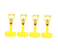 CLISPEED 4piezas Bebederos para Pollos Dispensadores De Agua para Aves De Corral Uso Gallinero Material Resistente