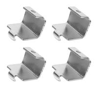 CLISPEED 4piezas Ganchos de Abrazadera para Congelador de Acero Inoxidable Soporte Resistente para Estantes de Refrigerador Paquete de Clips Aplicables sin Taladro Diseño Minimalista