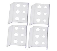 CLISPEED 4piezas Portavasos De Pigmentos De Tinta Soporte De Acrílico Transparente Para Tattoos Cejas y Labios