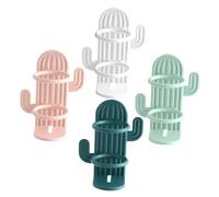 CLISPEED 4piezas Soportes De Pared Cactus Sin Perforaciones Organizador De Dientes Eléctricos