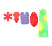 CLISPEED 5 enhebradores de agujas de plástico reutilizables para proyectos de costura manuales con fácil de enhebrar con forma de flor cuadrada y calabaza, color aleatorio