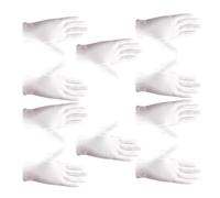 CLISPEED 5 Pares de Guantes Elásticos de Licra Blancos Guantes de Etiqueta Inspección de Joyas Ajustables Finos y Cómodos para Industria Electrónica Manipulación de Archivos y Plantas