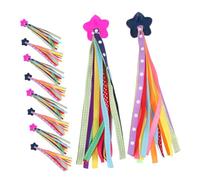 CLISPEED 5 Pares Serpentinas para Bicicleta Infantiles Coloridas Decoraciones para Manillar de Bicicletas Scooters y Triciclos Accesorios Divertidos para Niñas