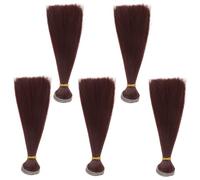 CLISPEED 5 Pcs Straight Hair Wig Wefts, DIY Doll Wig for Crafts, School Projects, Costume Hair Extensions