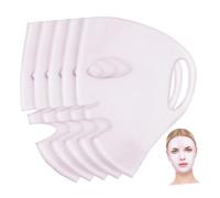 CLISPEED 5 piezas Fundas de Mascarilla Facial de Silicona Reutilizables Suaves y Elásticas con Ganchos para Orejas Cubiertas Hidratantes para Cuidado Facial Salones y Tratamientos de