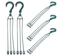 CLISPEED 5 piezas Ganchos para Macetas Colgantes de Plástico Unidades Soporte Giratorio para Pared para Plantas y Decoración de Balcones Jardines y Oficinas