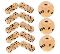 CLISPEED 50 Dados con Esquinas para Juegos De Mesa, Accesorios De Fiesta, Herramientas para Juegos De Mesa, Matemáticas, Enseñanza, De Fiesta, 12 Mm