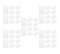 CLISPEED 50 Unidades Funda Protectora para Gancho de Radiador de Plástico Blanco, Duradera y Reutilizable para Proteger Soportes de Radiador Hogar