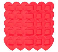 CLISPEED 50 Vendajes Adhesivos Con Forma De Corazón: Parches De Cuidado Flexibles E Impermeables Para Cortes Y Raspaduras En Actividades Al Aire Libre.