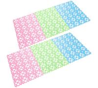CLISPEED 6 Alfombrillas de Plástico Antideslizantes Alta Resistencia y Fácil Limpieza Pack de 6 Unidades para Patas de Conejo y Chinchilla para Jaulas y Balcones