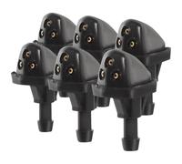 CLISPEED 6 Boquillas de Limpiaparabrisas para Coche Alta Durabilidad, Material Abs y Cobre, Diseño Práctico para Boquillas del Lavaparabrisas Delantero