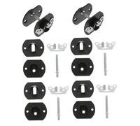 CLISPEED 6 Juegos De Conectores para Sofás Seccionales Herrajes para Muebles Conectores De Repuesto para Sofás Pasadores Clips Negros