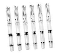 CLISPEED 6 Piezas Bolígrafo de Caligrafía con Pincel de Pelo de Pluma de Suave para Práctica de Caligrafía y Sumi Diseño Portátil y