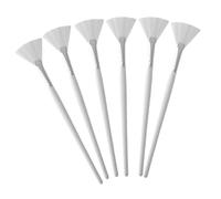 CLISPEED 6 piezas Brochas Faciales Forma de Fan para de Cepillos de Cuidado Aplicadores de para Profesional y Personal