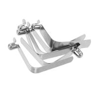 CLISPEED 6 Piezas Clip de Resorte Hueco Resistente Botón Pulsador | Acero Manganeso Anticorrosión, Mecanismo de Botón de Presión, Adaptable a Múltiples Tamaños, Uso en Fitness y Piragüismo