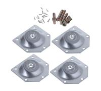 CLISPEED 6 Piezas Conjunto de Pads Conectores para Patas de Mesa Placas de Hierro Biseladas Resistentes para Fijación Segura Muebles Estilo Nórdico Compatibles con Mesas Sillas y Muebles