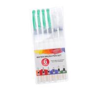 CLISPEED 6 piezas Pinceles Acuarela con Depósito Agua Recargable Pinceles Agua Acuarela para y Caligrafía de Plástico Duraderas para Colorear y Arte Manual
